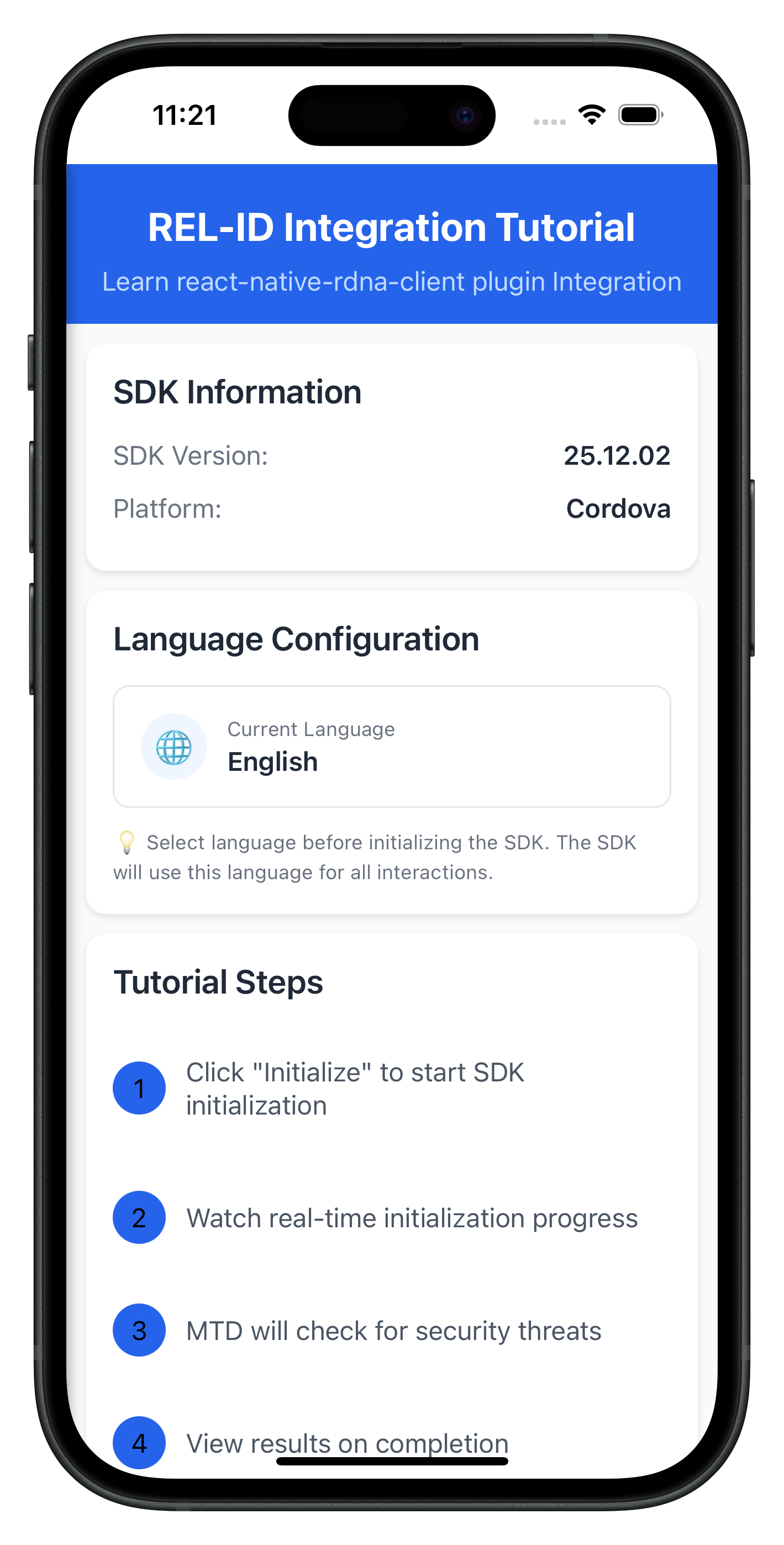 initialize with initOptions