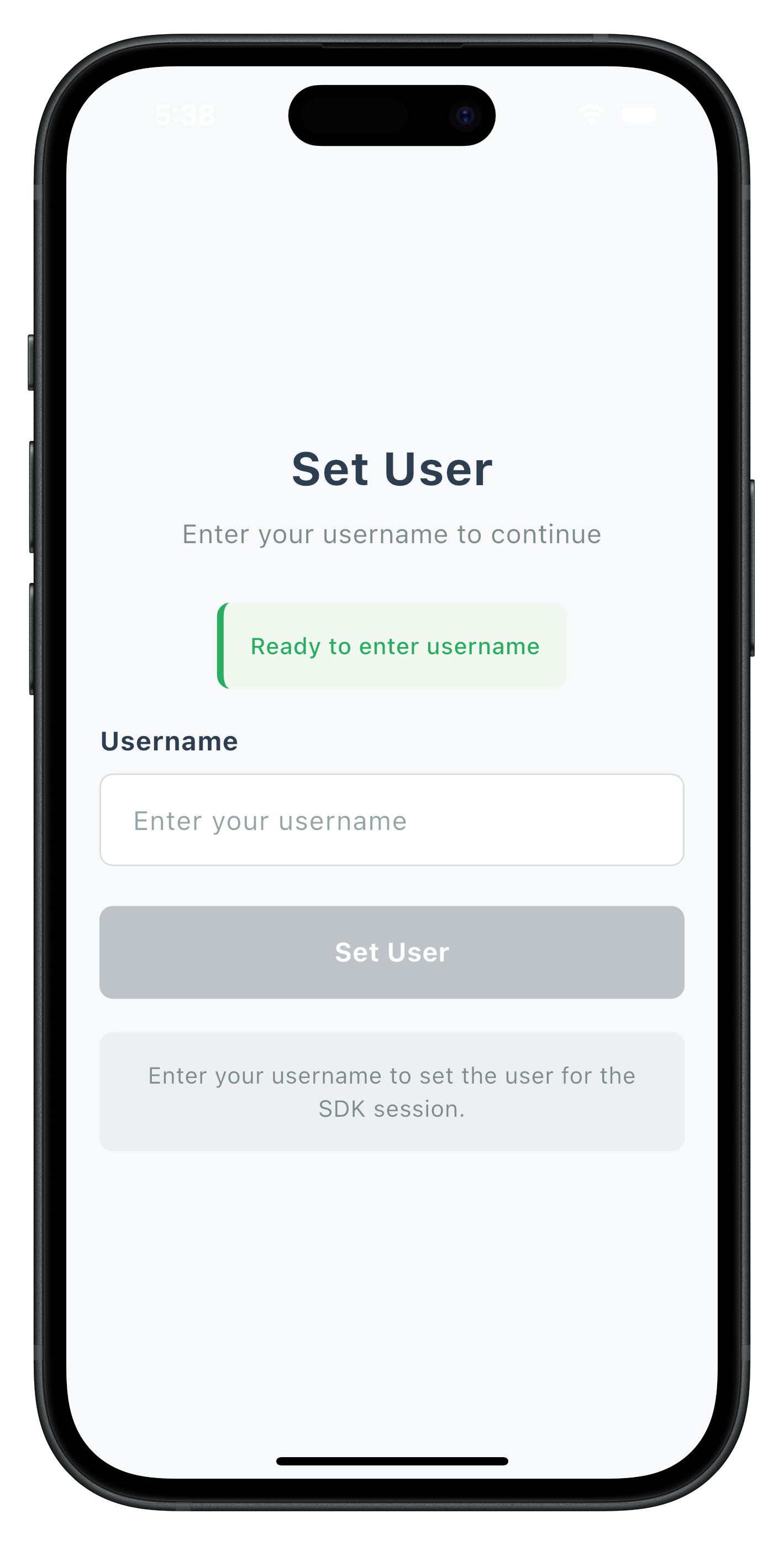 Check User Screen
