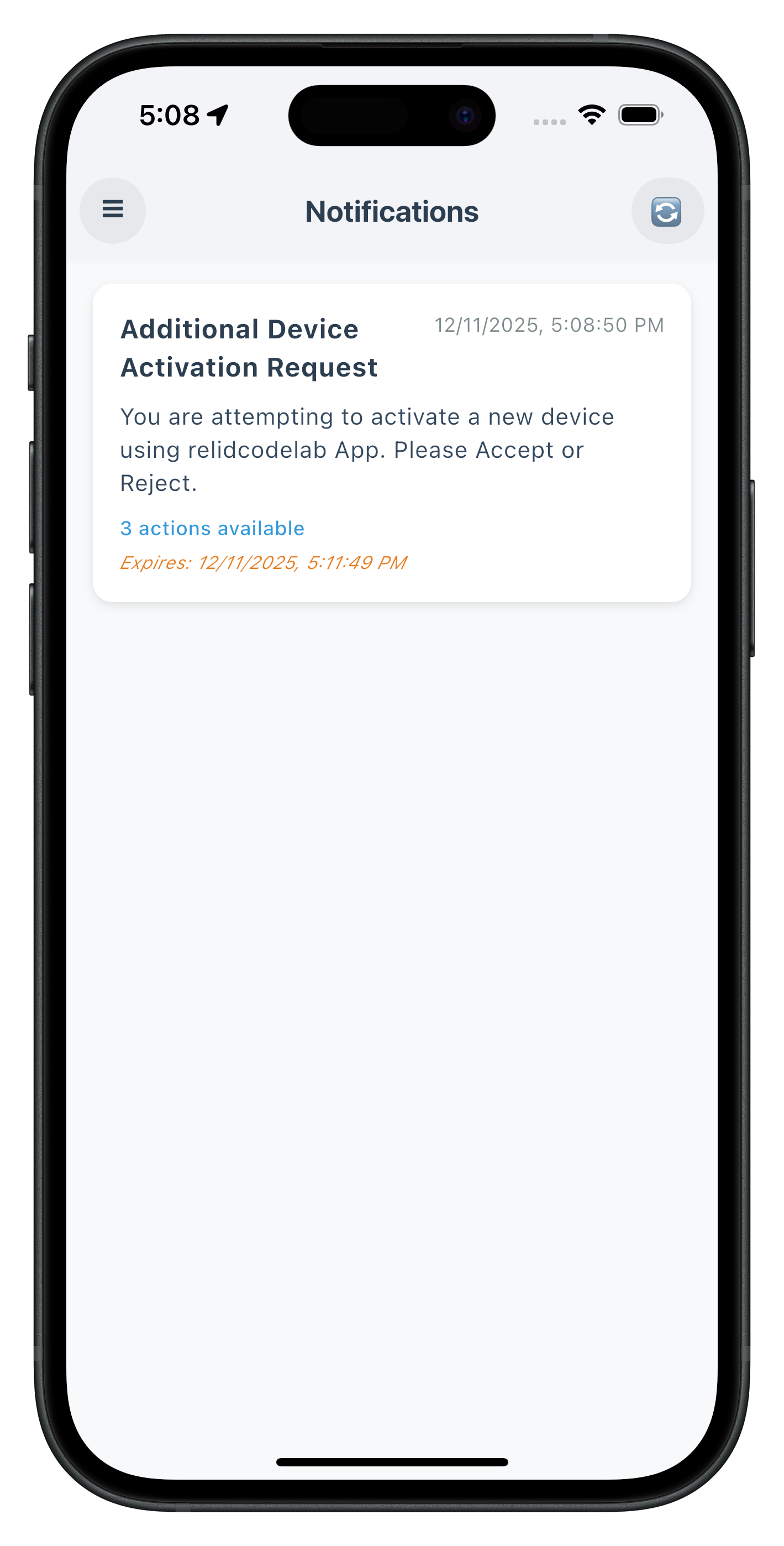 Get Notifictions Screen