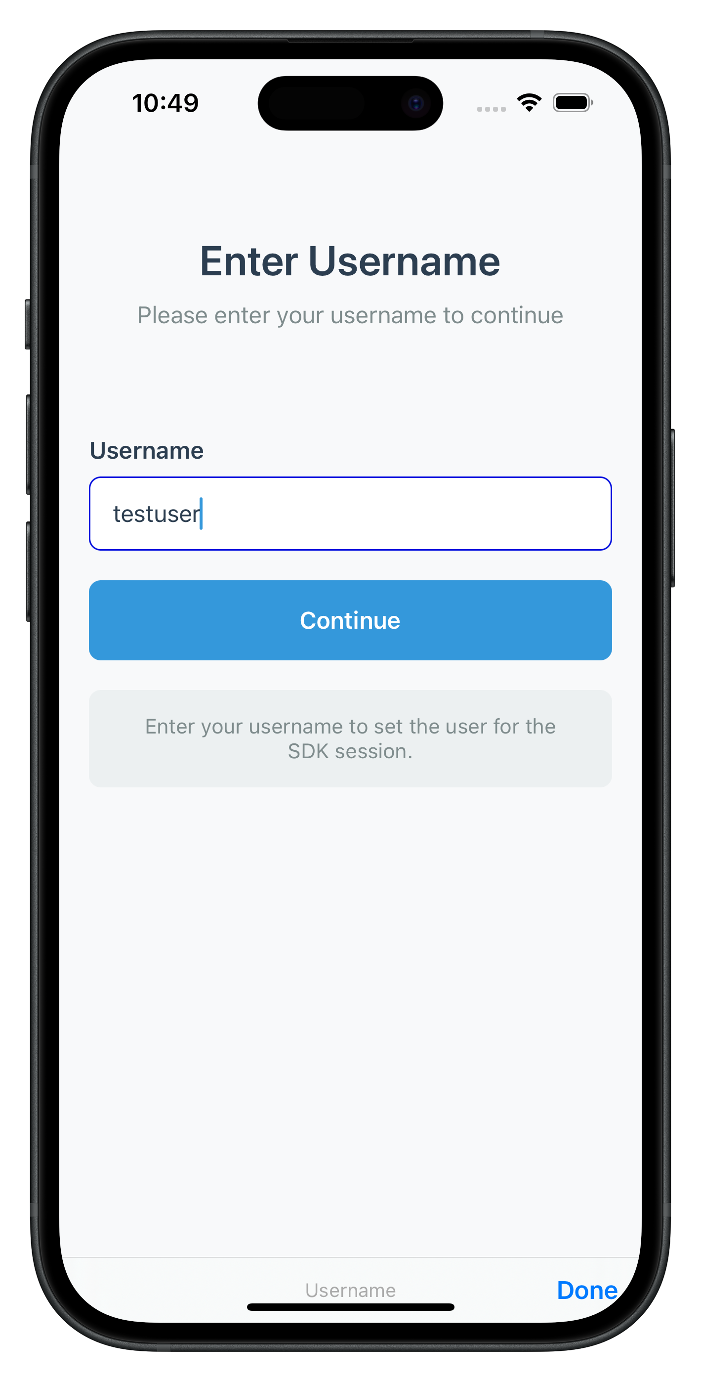 Check User Screen
